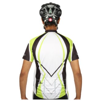 Cycling Jersey Short Sleeve Bike Tops with Pocket Reflective Stripe