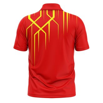 Red Cricket Jersey | Custom Cricket T-shirt with Add Name Number