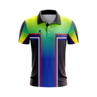 Men's Colour Printed Cricket T-shirt