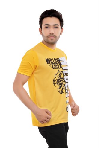 Yellow Casual Wear Tshirt