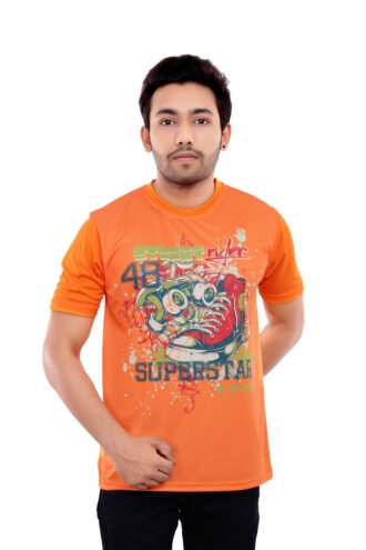 Dryfit Orange Casual Tshirt