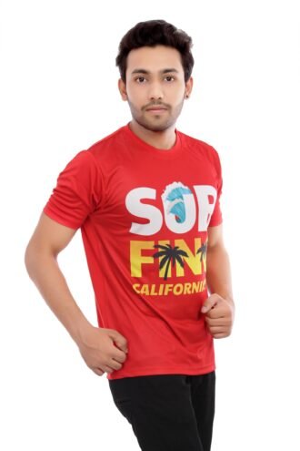 Red Casual Wear Tees