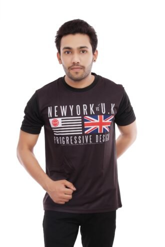 Print Casual Tshirt Black