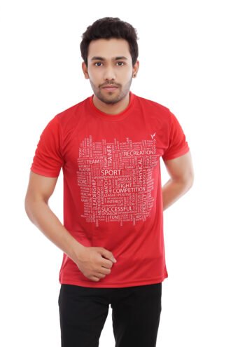 Red Print Think Casual Tshirt