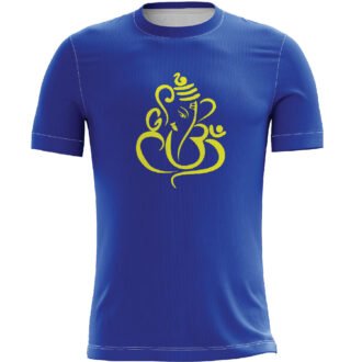 Ganesha Casual Printed T-shirt Blue