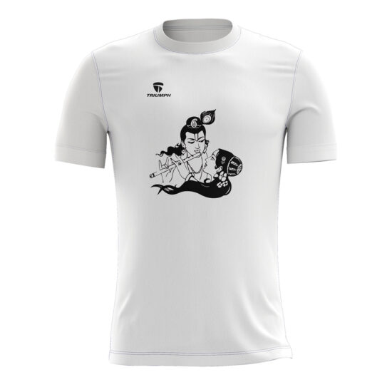 Casual Designer Krishna White T-shirt