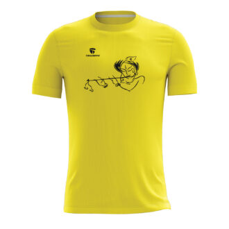 Casual Printed Krishna Yellow T-shirt