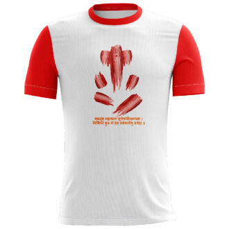 Ganesha's Sublimated Red Casual T-shirt