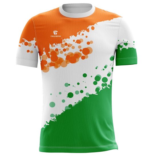 Indian Tricolor Full Printed Casual T-shirt