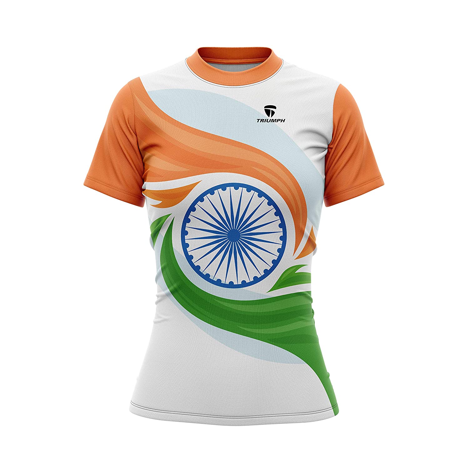 Republic Day Indian Flag Printed T-Shirt for Girl | Women