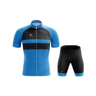 Men's cycling jersey and shorts with reflector