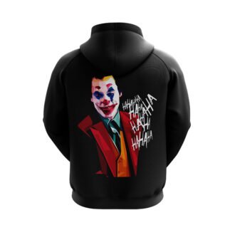 Men's Printed Joker Black Hoodies