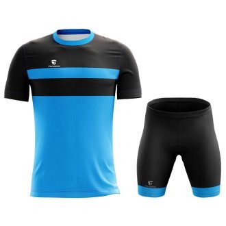 Cycling T-Shirt and Padded Shorts for Men