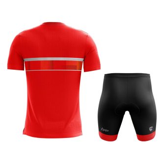 Men's Road Bicycle Riding Padded Shorts & Printed Tshirts