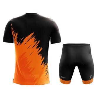 Half Sleeve Polyester Biking T-shirt and Padded Shorts for Men