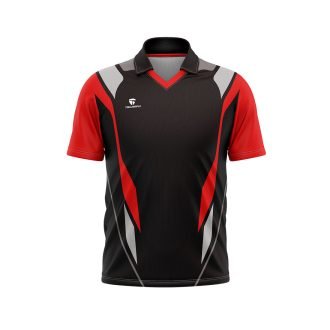 Cricket Half Sleeve Polo Neck Printed Jersey of for Men