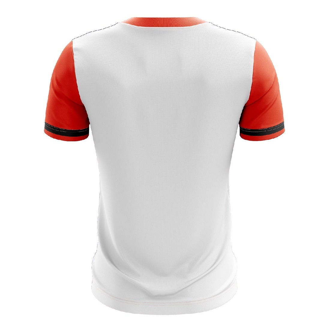 Tennis Jersey Polo Tshirts Online | Custom Tennis Clothing - White Black Orange Color